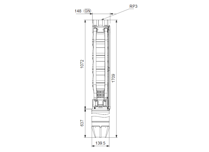 Скважинный насос Grundfos SP 46-7N (380В)  