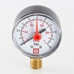 Valtec Манометр VT.TM50 Dy 50 с нижним подключением 1/4, 0-10 бар (для самоочищающегося фильтра)  