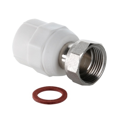 Valtec Соединитель PPR с накидной гайкой 20х1/2