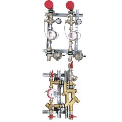 Valtec Квартирная станция для систем отопления и водоснабжения вертикального размещения 1,5/1,5 м куб./ч VT  