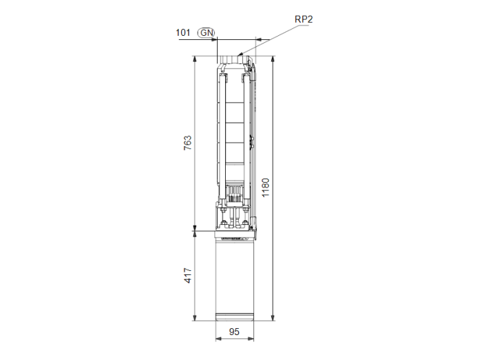 Скважинный насос Grundfos SP 11-7N