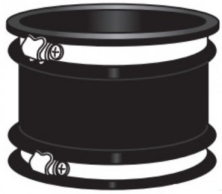 Rehau Переход на чугунную трубу/трубу из другого материала 50/53 - 63