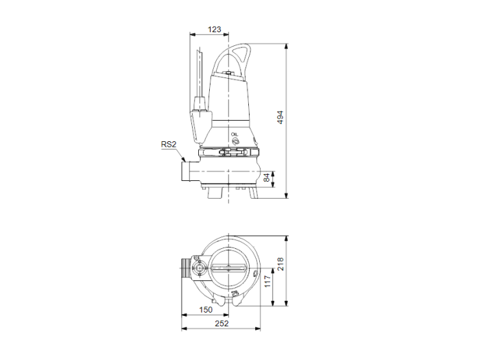 Канализационная установка Grundfos EF30.50.11.A.2.50B  