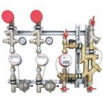 Valtec Квартирная станция для систем отопления и водоснабжения вертикального размещения 1,5/1,5 м куб./ч, M