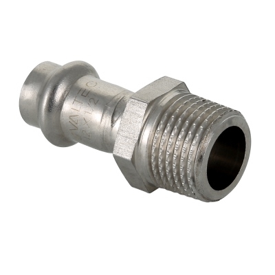 Valtec Соединитель нерж. сталь с нар.р. 18х3/4"  