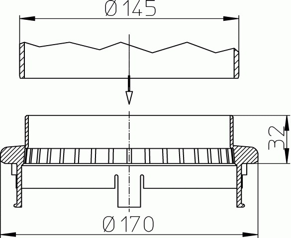 HL 160 Дренажное кольцо