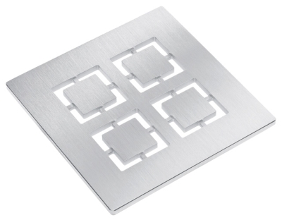 HL 066C.1E Решетка CUTE из нержавеющей стали 138 х 138 мм