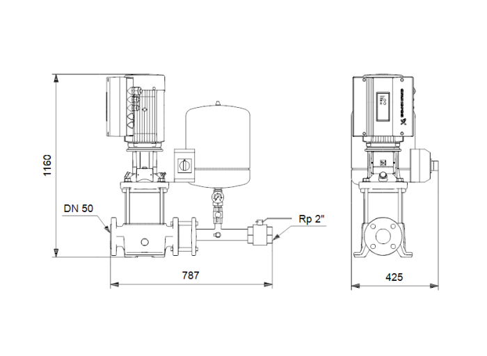 Насос для повышения давления Grundfos Hydro Solo E CRE 20-7 HQQE