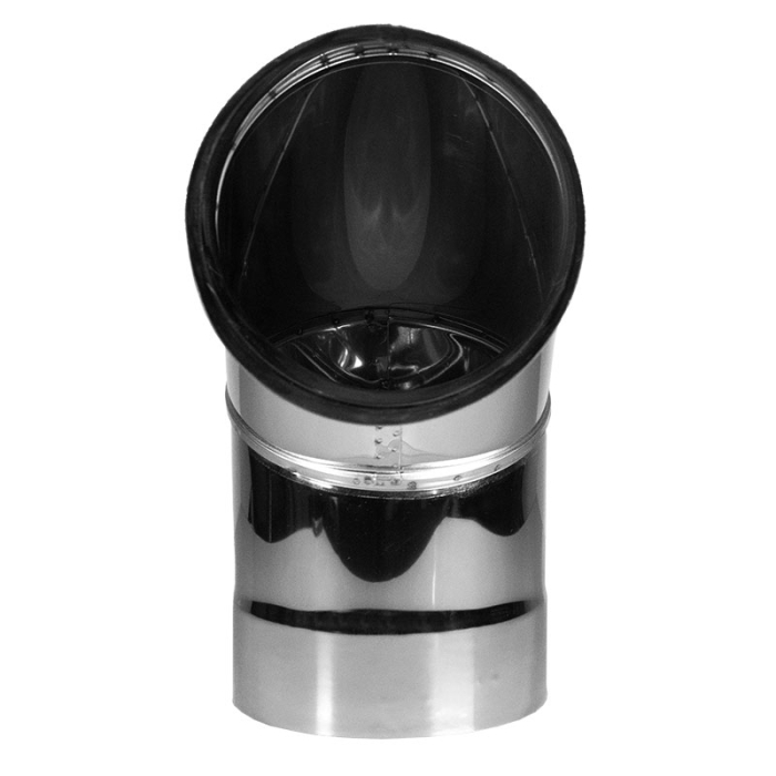 Дымофф Колено (голое) 90 80 AISI304 0,5мм  
