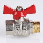 Valtec Кран шар. BASE, рукоятка бабочка 3/4" вн.-нар.  