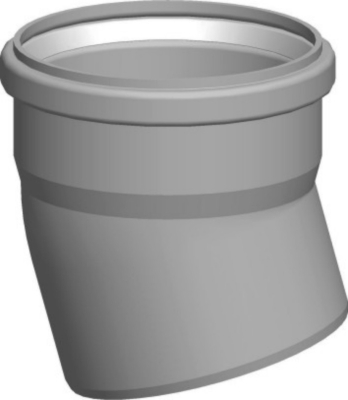 Wolf Дымоход Отвод DN160 15°, из полипропилена