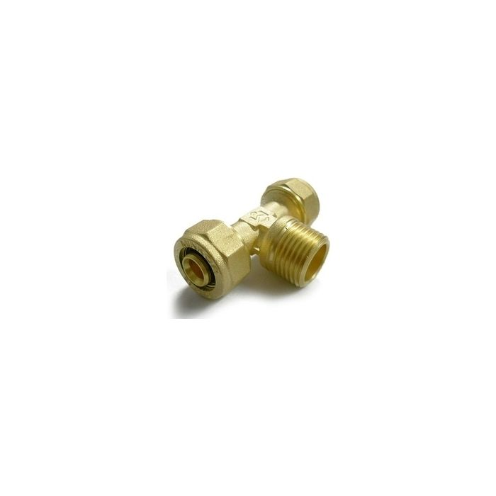 Valtec Тройник обжимной с пер. на нар. р. 16х1/2  