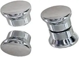 Ручка для душевой кабины цвет хром, пластик, 1 шт Wasser Zimmer ZM-087F