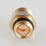 Valtec Ниппель для коллекторного блока 586, под расходомер, 1/2" х евроконус нар.-нар.  