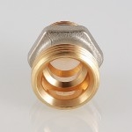 Valtec Ниппель для коллекторного блока 586, под расходомер, 1/2 х евроконус нар.-нар.  