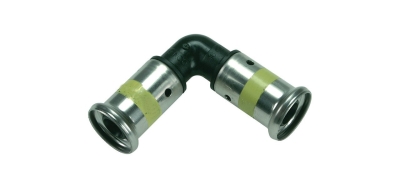 Henco Угольник 90°, ПВДФ пресс (газ), 40x40