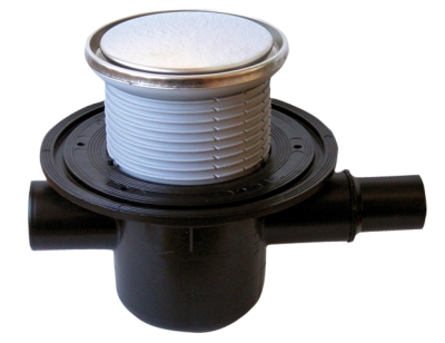 HL 300R Трап проходной с обратным клапаном с круглой решеткой, DN50