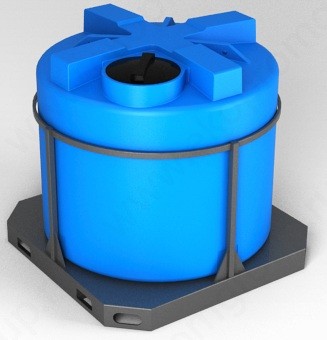 Ёмкость спецназначения Экопром T 2000л в обрешетке