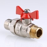 Valtec Кран шар. BASE с полусгоном 1/2 нар.-нар.  