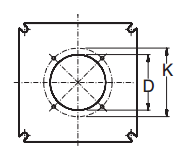Buderus Пластина с отверстиями SK655/SK755 D165 (7057620)