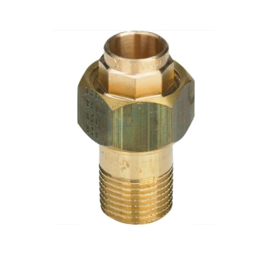 Viega Разъемное соединение пайка-Н 12x3/8 с коническим уплотнением, латунь/бронза