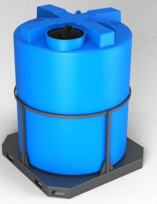 Ёмкость спецназначения Экопром T 3000л в обрешетке