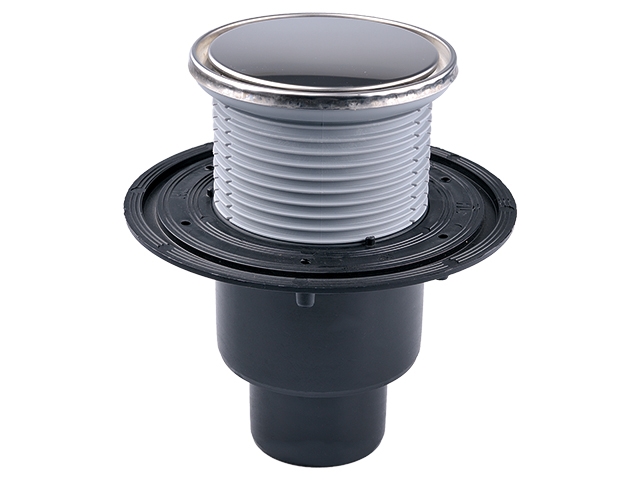 HL 310NR Трап с вертикальным выпуском DN50/75/110, круглой решеткой