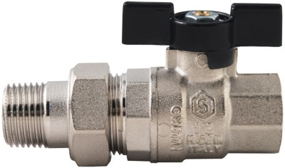 Stout Кран шаровой с накидной гайкой полнопр. (бабочка) 1