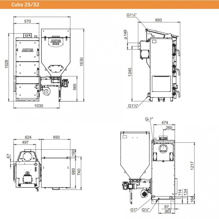 Котел автоматический ZOTA Cuba 32  