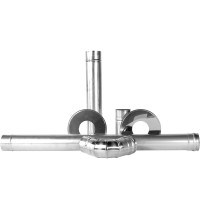 Дымофф Комплект однотрубного дымохода 80/78/75мм