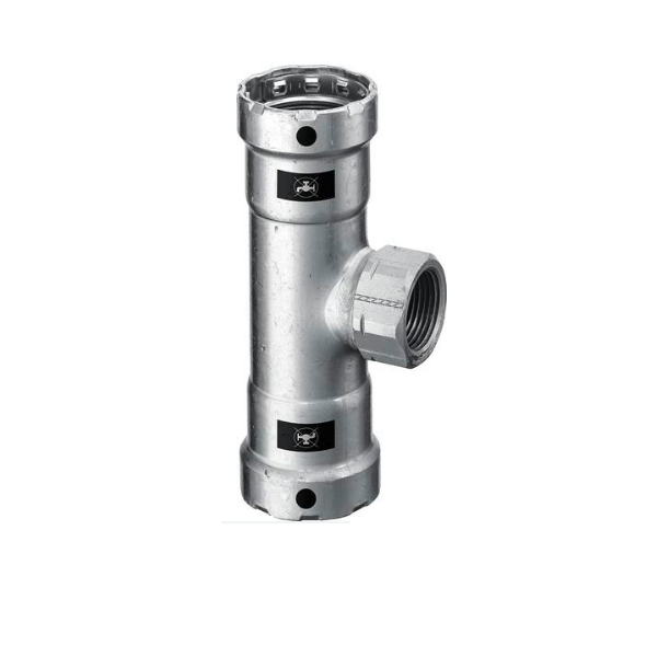 Viega Тройник пресс-В 1 1/2x1x1 1/2 нелегир. оцинк.  