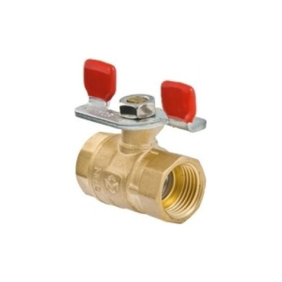 Valtec Кран шар., рукоятка бабочка вн.-вн. 1/2