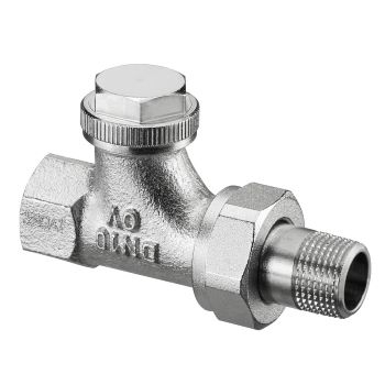 Oventrop Combi 3 вентиль на обр. подводку Ду20, 3/4, PN10, бронза/латунь, проходной, никелир.