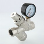 Valtec Редуктор давления с фильтром и манометром, от 2 до 5 бар 3/4  
