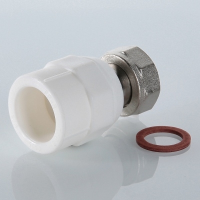 Valtec Соединитель PPR с накидной гайкой 32х1  