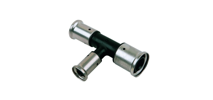 Henco Тройник переходный уменьшенный с двух сторон, ПВДФ пресс, 20x18x18  