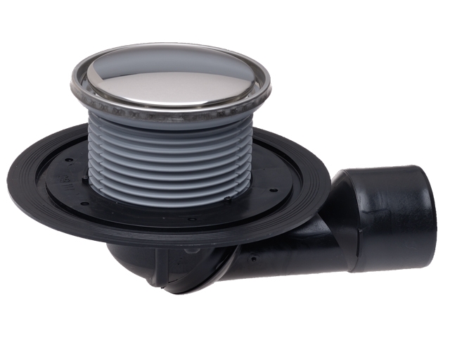 HL 80R Трап для балконов с круглой решёткой  