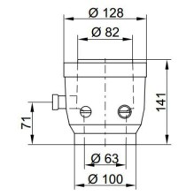Viessmann Коаксиальный присоед. элемент котла 80/125 LAS (7198586)