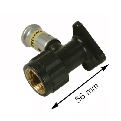 Henco Водорозетка ВР, ПВДФ пресс (газ), 20x3/4 (56 мм)