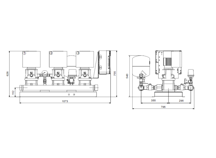 Насосная группа Grundfos HYDRO MULTI-E 3 CRE3-08  