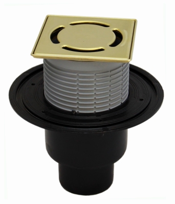 HL 310N-3000.3 Трап с с гидрозатвором, (КЛИК-КЛАК), с решеткой HL037N.3Е (Латунь), с вертикальным выпуском DN50/75/110