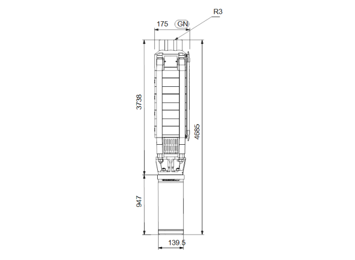 Скважинный насос Grundfos SP 17-51 (380В)  