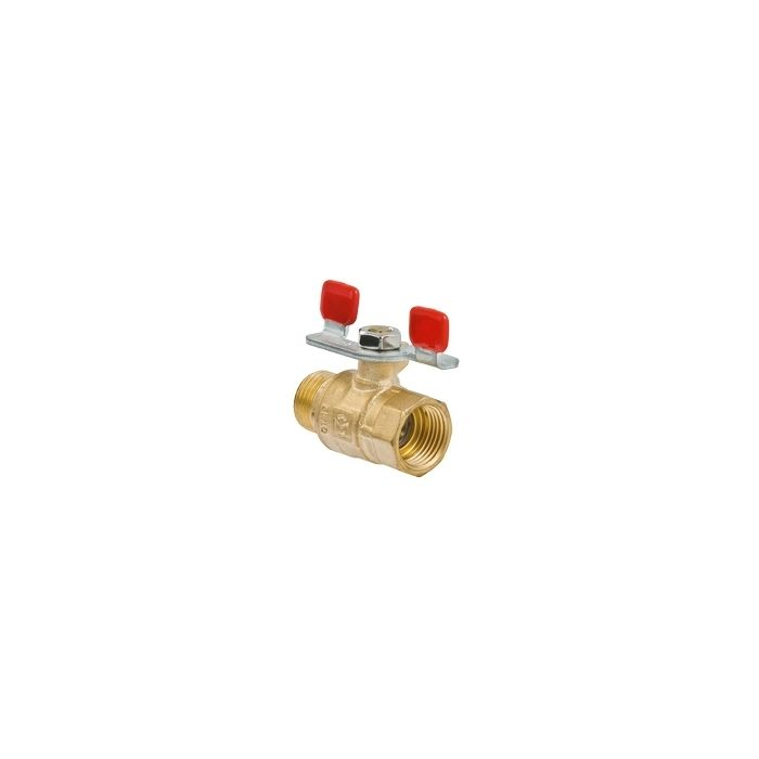 Valtec Кран шар., рукоятка бабочка вн.-нар. 1/2"  