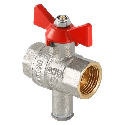 Valtec Кран шар. для подкл. датчика темп., 3/4&quot;