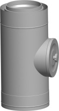 Wolf Дымоход Ревизия DN160/225 L:400 мм, для концентрической дымовой трубы, из нержавеющ. стали/поли
