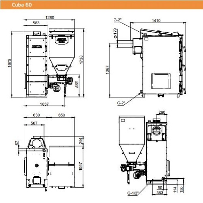 Котел автоматический ZOTA Cuba 60  