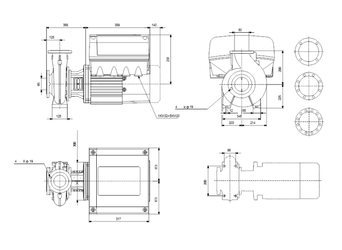 Насосная станция Grundfos NBE 50-315/331 AF2ABAQE  