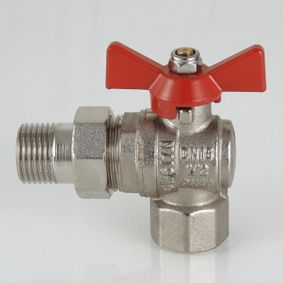 Valtec Кран шар. BASE угловой с полусгоном 3/4 вн.-нар.