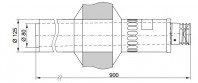Viessmann Коаксиальный проход через наружную стену 80/125 (7198597)