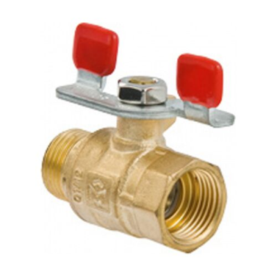 Valtec Кран шар., рукоятка бабочка вн.-нар. 3/4